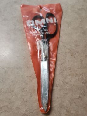 OMNI chrome-plated 8 inch shears Hand Crafted New Original Packaging